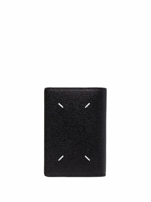 Black calf leather logo-print leather wallet MAISON MARGIELA | S55UI0203P4745T8013